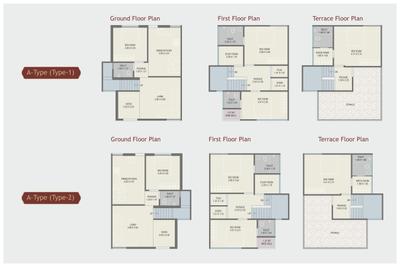 Image of 1700 Sq.ft 4 BHK Villa for sale in Sunrise Red Coral 52, Atladara, Vadodara for Rs. 11000000