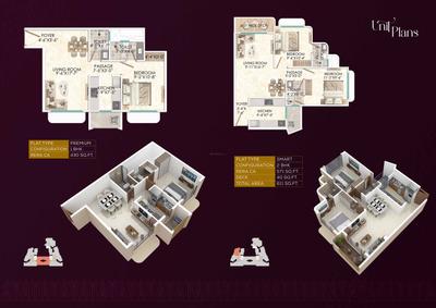 Image of 393 Sq.ft 1 BHK Apartment / Flat for sale in Rolland Vantage, Andheri West, Mumbai for Rs. 9800000