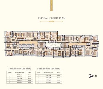 Image of 1500 Sq.ft 3 BHK Apartment / Flat for sale in H J Ajmera Shringaar, Vile Parle West, Mumbai for Rs. 50000000
