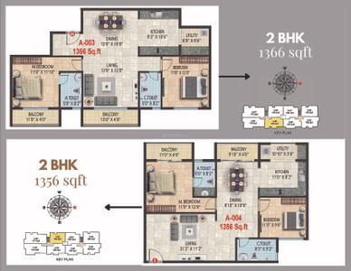Image of 1250 Sq.ft 3 BHK Apartment / Flat for sale in Sonin Park South, Arakere, Bengaluru for Rs. 17200000