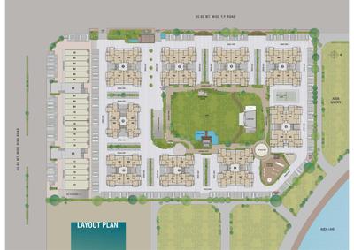 Image of 2200 Sq.ft 3 BHK Apartment / Flat for sale in Sangani Shaligram Lakeview, Vaishno Devi Circle, Ahmedabad for Rs. 10200000