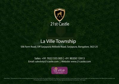 Image of 2400 Sq.ft 3 BHK Independent House for sale in 21st La Ville Township by 21st Castle Developers LLP, BEML Cooperative Society Layout, Bengaluru for Rs. 20600000