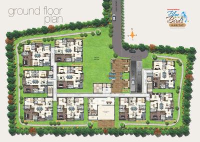 Image of 1905 Sq.ft 3 BHK Apartment / Flat for sale in Shanta Sriram Blue Birds Habitat, Yousufguda, Hyderabad for Rs. 14000040