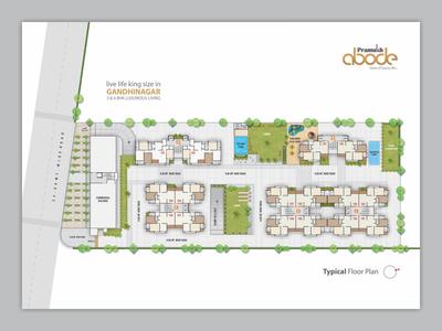 Image of 1612 Sq.ft 4 BHK Apartment / Flat for sale in Pramukh Abode, Sargasan, Gandhinagar for Rs. 21500000