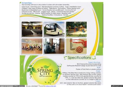 Image of 1065 Sq.ft 3 BHK Apartment / Flat for sale in Trishna TSL Spring City Phase 1, Khordha, Khordha District for Rs. 4600000