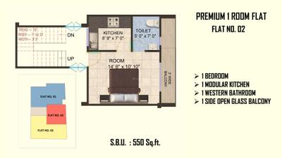 Image of 1782 Sq.ft 3 BHK Apartment / Flat for sale in Dev Apartments Phase 2, Babatpur, Varanasi for Rs. 7128000