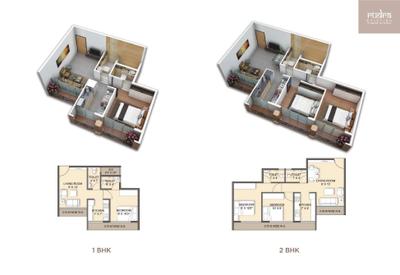 Image of 1050 Sq.ft 2 BHK Apartment / Flat for sale in Sai Rudra Kristina II, Taloja, Navi Mumbai for Rs. 5250000