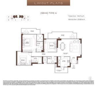 Image of 1800 Sq.ft 3 BHK Apartment / Flat for sale in Conscient Elaira Residences Phase 1, Sector 80, Gurgaon for Rs. 31500000