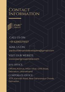 Image of 1900 Sq.ft 3 BHK Apartment / Flat for sale in Pari Paradise, GMS Road, Dehradun for Rs. 13300000