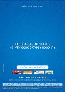 Image of 300 Sq.ft Residential Plot / Land for sale in Central Park Flower Valley, Sector 33, Sohna for Rs. 75000000