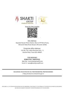 Image of 670 Sq.ft 1 BHK Apartment / Flat for sale in Shakti Siyara Fortune, Bhiwandi, Thane for Rs. 3400000