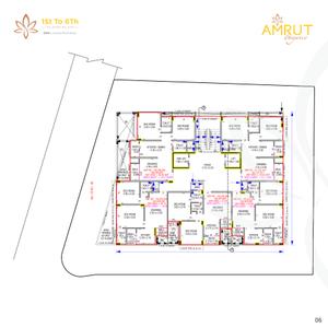Image of 561 Sq.ft 2 BHK Apartment / Flat for sale in Madhuvan Amrut Elegance, Chandlodia, Ahmedabad for Rs. 5400000