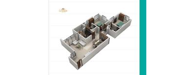 Image of 1070 Sq.ft 2 BHK Apartment / Flat for sale in Queens Grande, East Hill, Kozhikode for Rs. 7400000