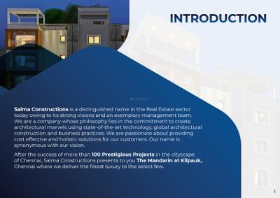 Image of 1449 Sq.ft 3 BHK Apartment / Flat for sale in The Mandarin, Kilpauk, Chennai for Rs. 20200000