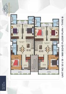 Image of 1850 Sq.ft 3 BHK Builder Floor for sale in AKJ Green Floors, Crossings Republik, Ghaziabad for Rs. 11000000