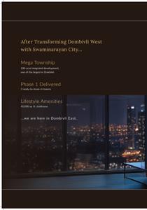Image of 766 Sq.ft 1 BHK Apartment / Flat for sale in Swaminarayan Sky Marina, Dombivli East, Thane for Rs. 4900000