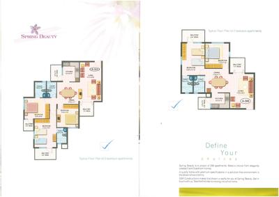 Image of 1700 Sq.ft 3 BHK Apartment / Flat for sale in DSR Spring Beauty, Brookefield, Bengaluru for Rs. 26500000