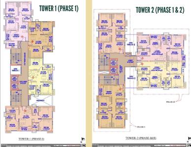 Image of 1142 Sq.ft 3 BHK Apartment / Flat for sale in Gurukul Heights, New Town, Kolkata for Rs. 10400000