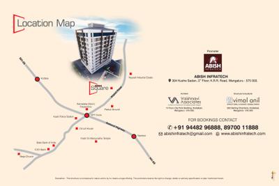 Image of 1158 Sq.ft 2 BHK Apartment / Flat for sale in Abish Square, Yeyyadi, Mangalore for Rs. 7800000