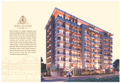 Image of 1100 Sq.ft 3 BHK Apartment / Flat for sale in Royal Heritage, Mahal, Nagpur for Rs. 7900000