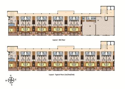 Image of 575 Sq.ft 1 BHK Apartment / Flat for sale in Mritshikha Boutique Apartments, Gopalnagar, Bolpur-Santiniketan for Rs. 1500000