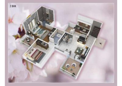 Image of 685 Sq.ft 2 BHK Apartment / Flat for sale in Shinde And Patil Ranjai, Shivane, Pune for Rs. 6000000