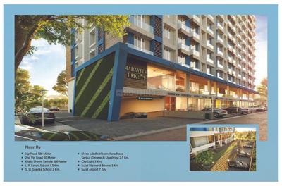 Image of 956 Sq.ft 3 BHK Apartment / Flat for sale in Mahaveer Heights, Bhimrad, Surat for Rs. 8600000