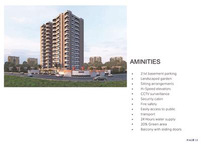 Image of 1248 Sq.ft 3 BHK Apartment / Flat for sale in Shreeji Siesta, Kudasan, Gandhinagar for Rs. 12000000