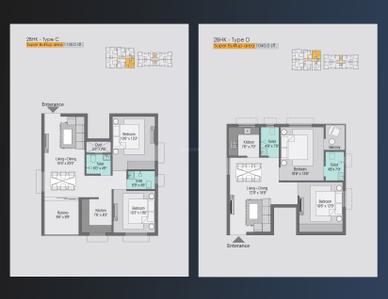 Image of 1600 Sq.ft 3 BHK Apartment / Flat for sale in Jagannath Sai Prateek, Ghatikia, Bhubaneswar for Rs. 9600000