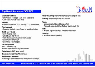Image of 650 Sq.ft 1.5 BHK Apartment / Flat for sale in Trehan Royal Court, Fatehpura, Neemrana for Rs. 2100000
