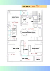Image of 1350 Sq.ft 3 BHK Apartment / Flat for sale in Icon Suman Enclave, Sector 107, Noida for Rs. 8775000
