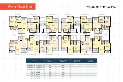 Image of 1021 Sq.ft 2 BHK Apartment / Flat for sale in Sagar Accord, Hinjawadi, Pune for Rs. 10500000