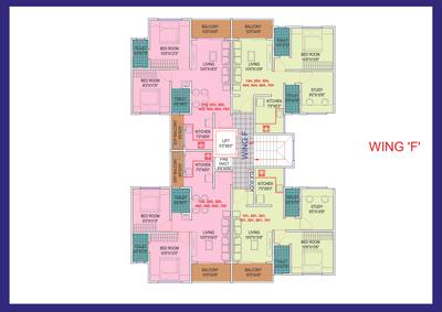 Image of 1255 Sq.ft 2 BHK Apartment / Flat for sale in Yogesh Gandharv Mithila Building A Wing D, Moshi, Pune for Rs. 5088200
