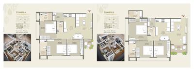 Image of 900 Sq.ft 3 BHK Apartment / Flat for sale in Vishwam Residency, Gotri, Vadodara for Rs. 5500000