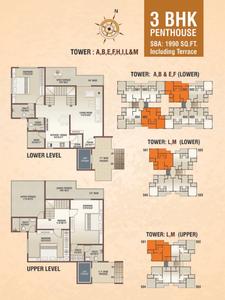 Image of 1150 Sq.ft 2 BHK Apartment / Flat for sale in Ananta Samruddhi, Sayajipura, Vadodara for Rs. 2200000