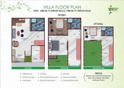 Image of 2160 Sq.ft 4 BHK Independent House for sale in Aangan Vatika, Noida Extension, Greater Noida for Rs. 9000000