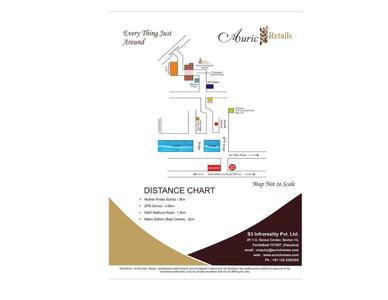 Image of 450 Sq.ft 1 BHK Apartment / Flat for sale in Auric City Homes, Sector 82, Faridabad for Rs. 3400000