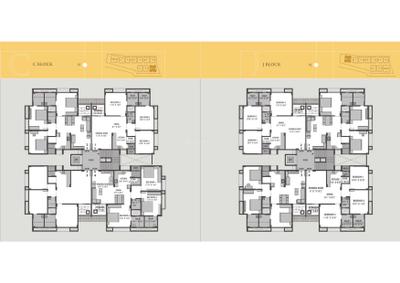 Image of 1215 Sq.ft 2 BHK Apartment / Flat for sale in Abhilasha Sky, Nikol, Ahmedabad for Rs. 5200000