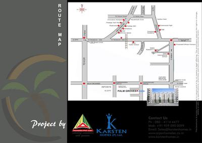 Image of 950 Sq.ft 3 BHK Apartment / Flat for sale in Karsten Palm Groves, Marsur, Bengaluru for Rs. 6000000