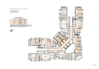 Image of 1100 Sq.ft 2.5 BHK Apartment / Flat for sale in Hiranandani Cardinal, Hiranandani Estate, Thane for Rs. 31000000