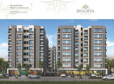 Image of 968 Sq.ft 2 BHK Apartment / Flat for sale in Omkar Dhairya Paradise, Isanpur, Ahmedabad for Rs. 4200000