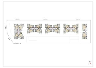 Image of 2475 Sq.ft 3 BHK Apartment / Flat for sale in Laxmi Azzaro, Gota, Ahmedabad for Rs. 12925000