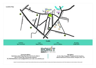 Image of 700 Sq.ft 1 BHK Apartment / Flat for sale in Rohit Pinnacle, Thergaon, Pune for Rs. 4500000