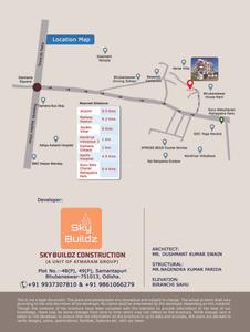 Image of 1289 Sq.ft 3 BHK Apartment / Flat for sale in 7th Sky Apartment, Chandrasekharpur, Bhubaneswar for Rs. 14900000