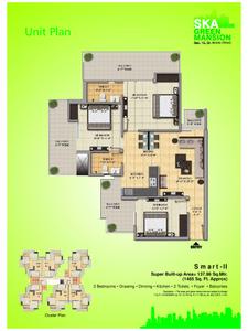 Image of 150 Sq.ft Residential Plot / Land for sale in SKA Green Mansion, Noida Extension, Greater Noida for Rs. 200000