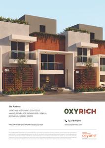 Image of 3219 Sq.ft 4 BHK Villa for sale in Oxyrich, Marsur, Bengaluru for Rs. 22500000