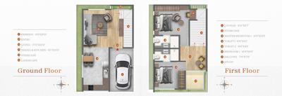 Image of 1208 Sq.ft 2 BHK Duplex for sale in Heritage Urban POD, Sarjapur, Bengaluru for Rs. 15000000