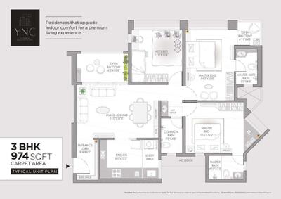 Image of 918 Sq.ft 2 BHK Apartment / Flat for sale in VJ Yashwin Encore, Wakad, Pune for Rs. 8600000