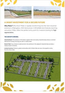 Image of 1200 Sq.ft Residential Plot / Land for sale in Praja Infinity Enclave, Malur, Kolar for Rs. 4400000