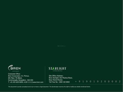 Image of 1250 Sq.ft 2 BHK Apartment / Flat for sale in Bren Starlight by Bren Corporation, Aavalahalli, Bengaluru for Rs. 15270000